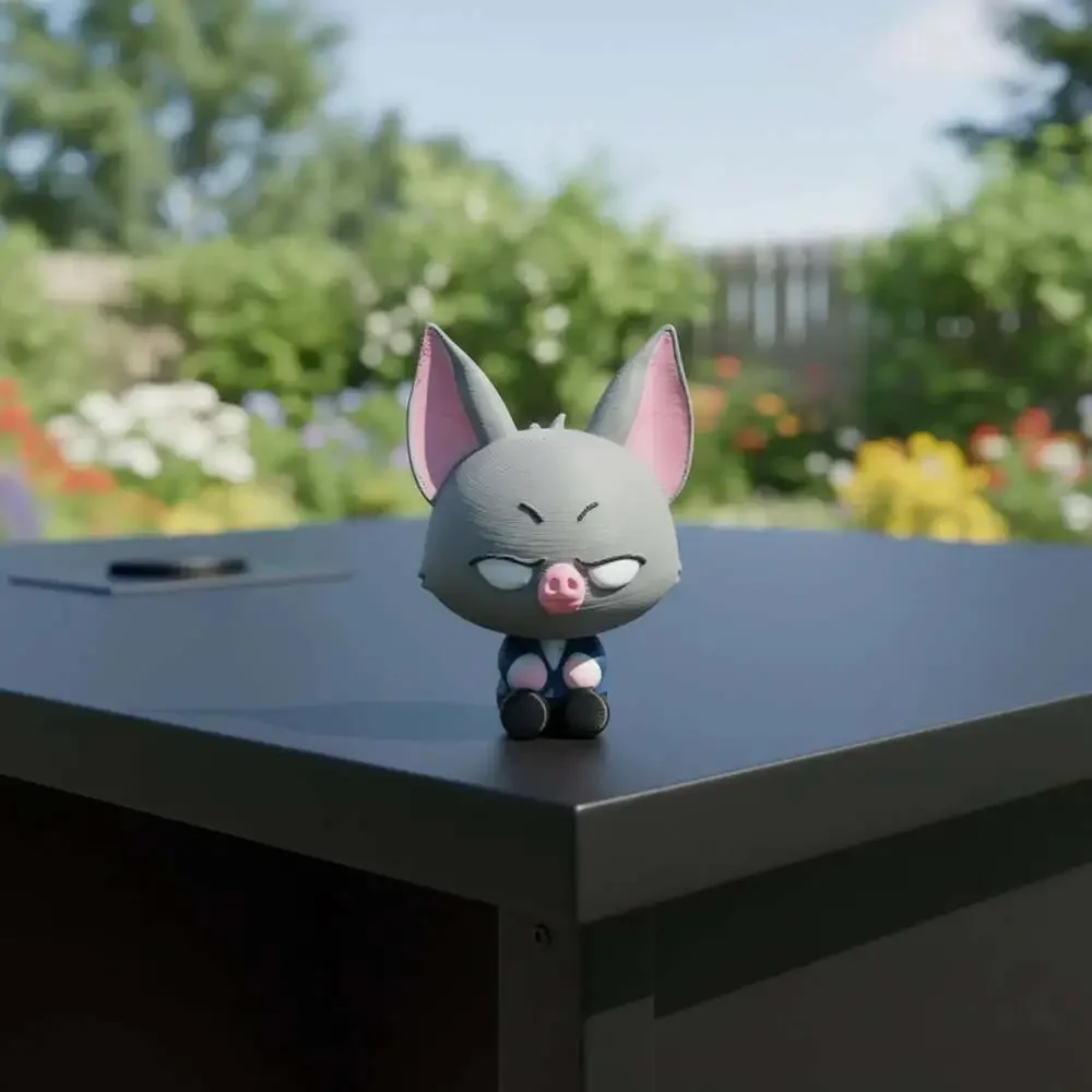 Dispatch Sonar 3D Printed Figure - 7Cm Bat Hero Desk Decor